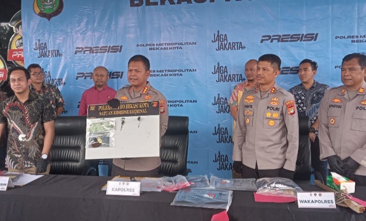 Polres Metro Bekasi Kota Ringkus Penarik Motor Paksa di Narogong, 4 Pelaku Masih Buron