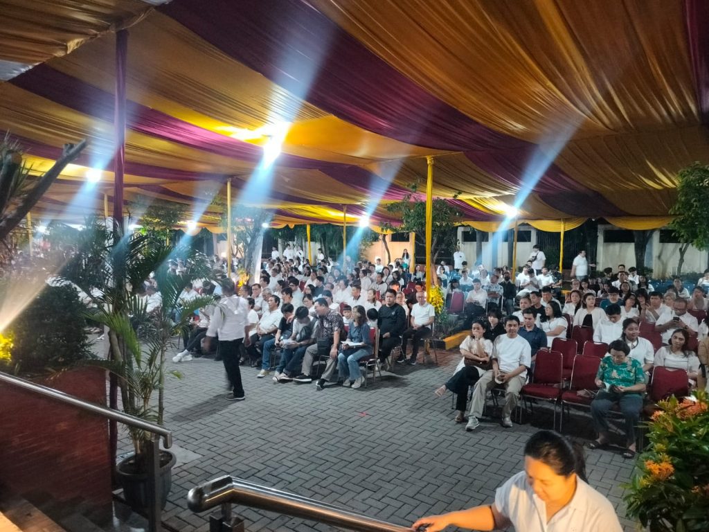 Pengamanan kegiatan kamis putih PASKAH 2026 Gereja Santo Albertus Harapan Indah.