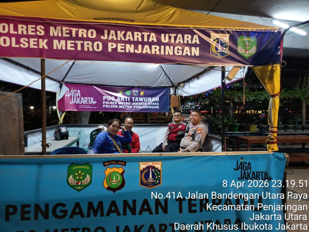 Polsek Metro Penjaringan Intensifkan Pos Pantau, Antisipasi Tawuran di Malam Hari