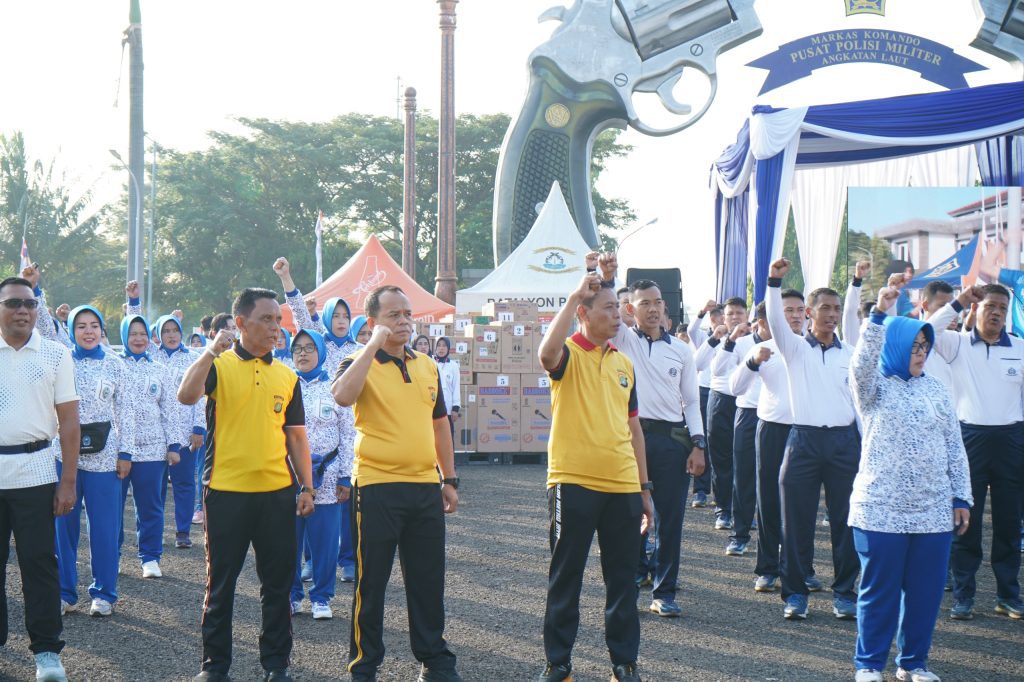 Sinergi TNI AL dan Polri, HUT ke-80 Puspomal Diwarnai Olahraga Bersama dan Panggung Prajurit