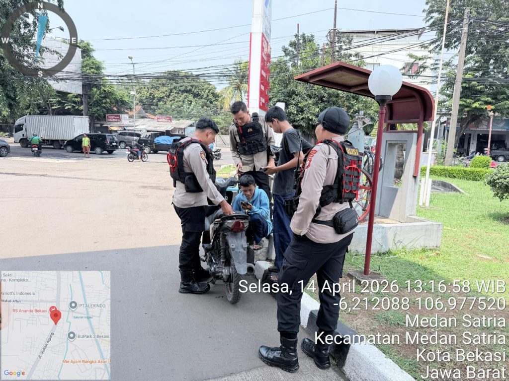 Jaga Keamanan Layanan Publik, Tim Perintis Presisi Polres Metro Bekasi Kota Gencarkan Patroli di Medan Satria