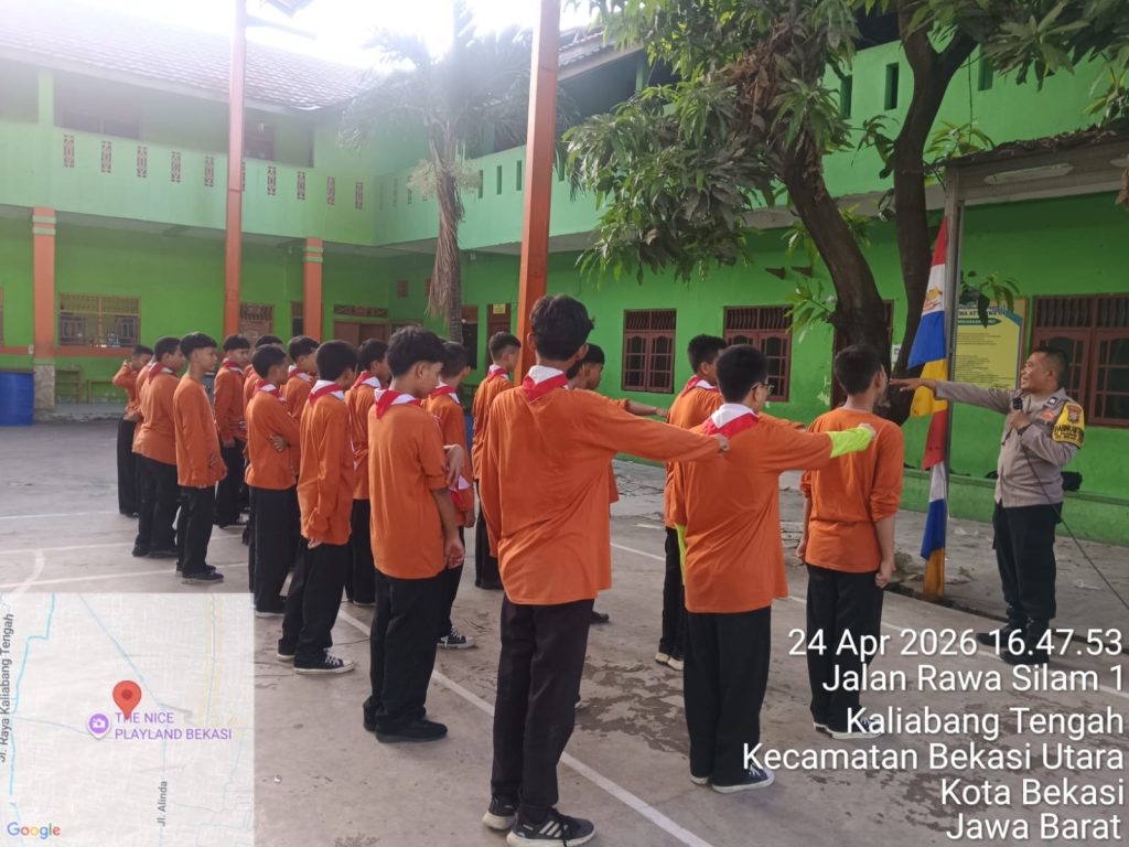 Bhabinkamtibmas Polsek Bekasi Utara Jadi Pemateri LDKS di SMP At Taqwa 06
