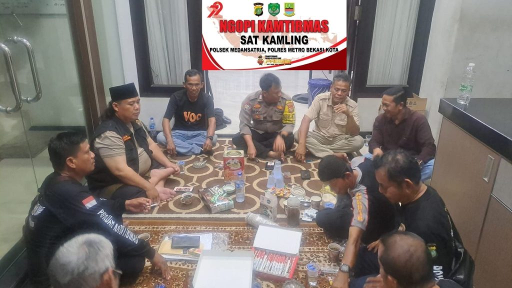 Ngopi Kamtibmas Pokdar Bhayangkara Harapan Mulya Bahas HUT dan Pelantikan Pengurus