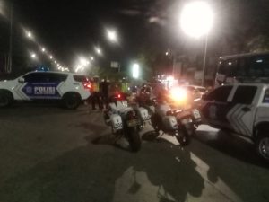 Kasat Lantas Polres Metro Bekasi Kota Monitoring Penutupan Meridian Jalan Juanda, Arus Lalin Terpantau Lancar