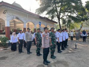 SINERGITAS TIGA PILAR, APEL GABUNGAN DILANJUTKAN RAPAT MINGGON DI KELURAHAN MUSTIKAJAYA