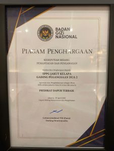 SPPG Jakut Kelapa Gading Pegangsaan Dua 2 Raih Predikat Dapur Terbaik dari Badan Gizi Nasional