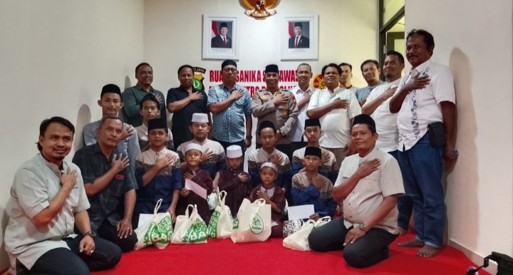 Awali Masa Tugas, Kasat Intelkam Polres Metro Bekasi Kota Gelar Santunan dan Doa Bersama Anak Yatim