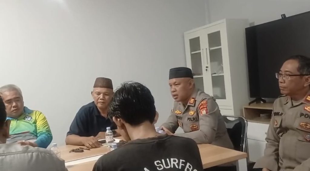 Kapolsek Bekasi Barat Sosialisasi Sabuk Kamtibmas di Kelurahan Kranji