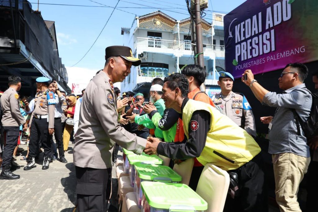 Resmikan Kedai ADO Presisi, Kapolda Sumsel: Driver Ojol Mitra Jaga Kamtibmas